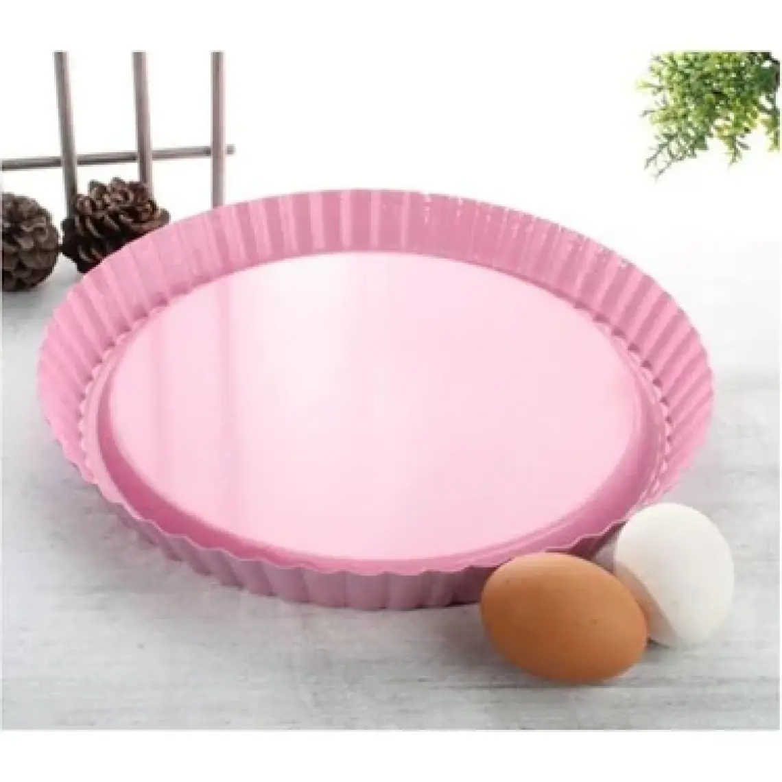 Polo Shef Granit Turta Kalıbı 28 Cm. - Pembe