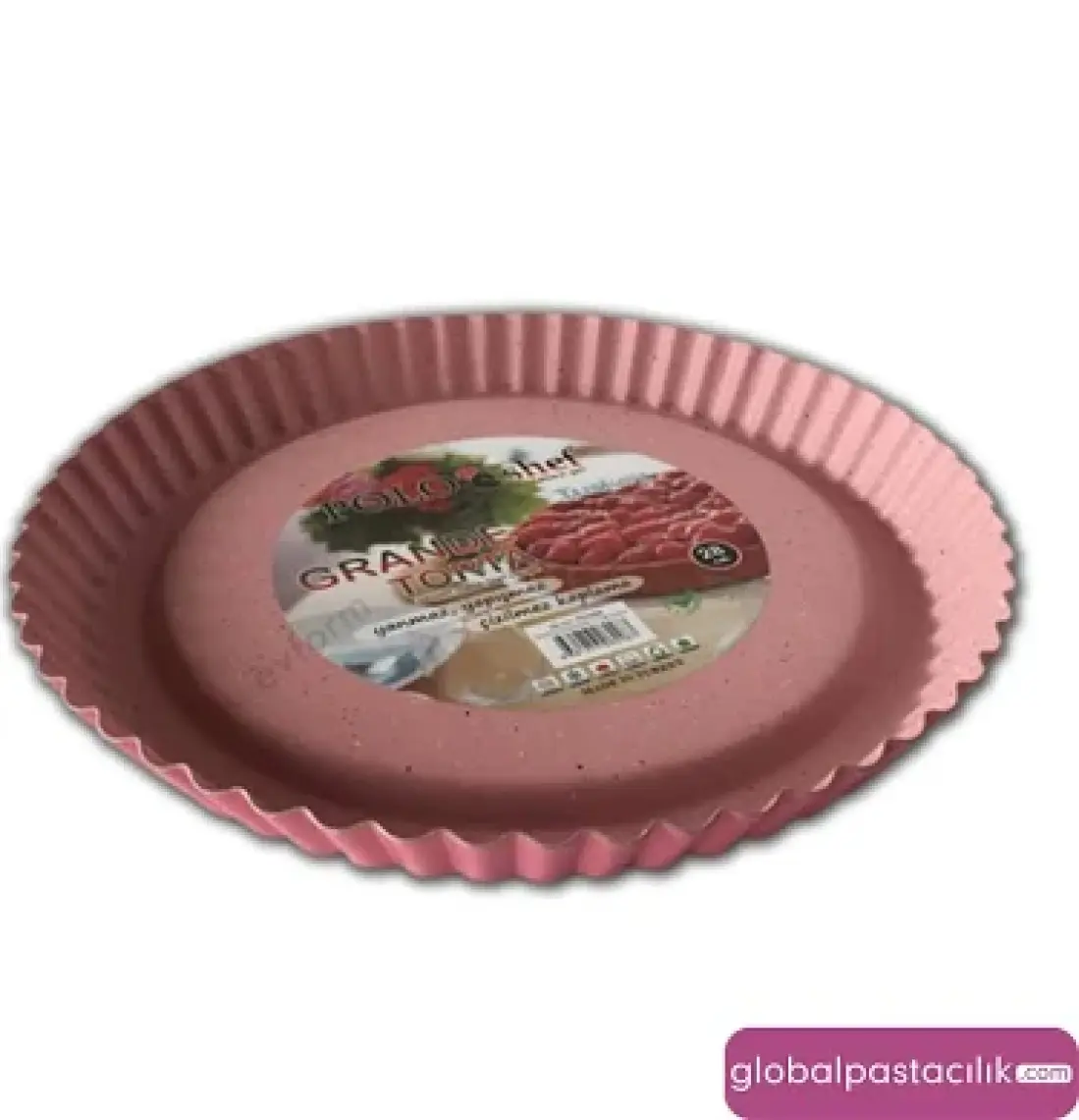 Polo Shef Granit Turta Kalıbı 28 Cm. - Pembe