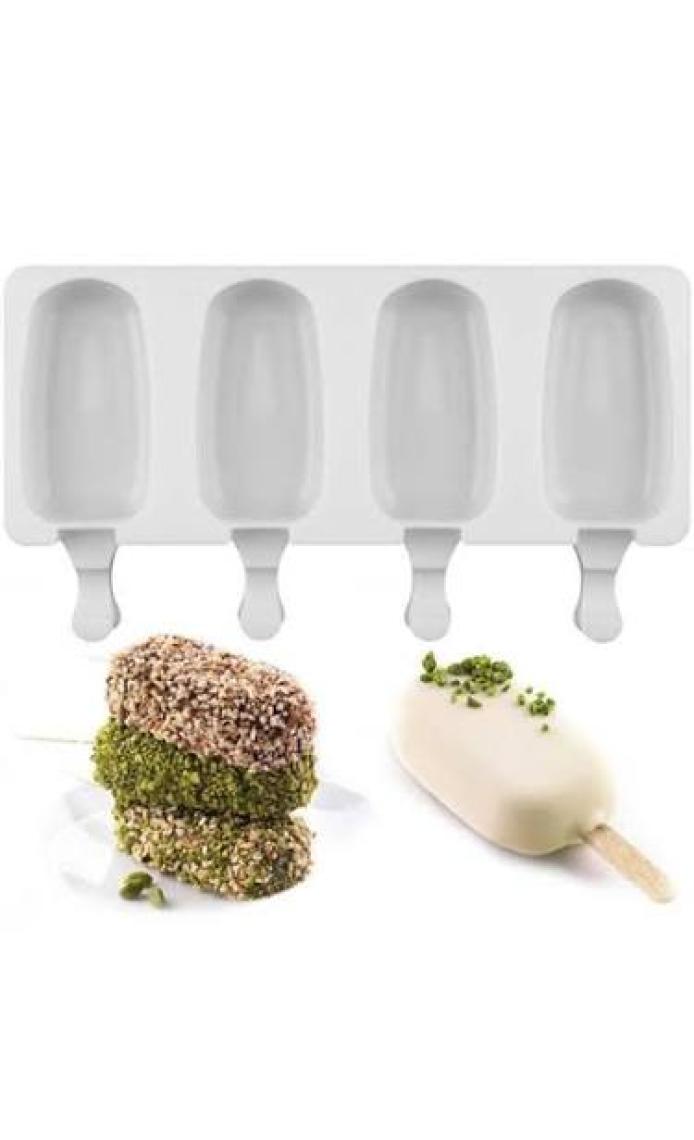 Pastry Planet 4 Lü Büyük Magnum Silikon Dondurma Kalıbı