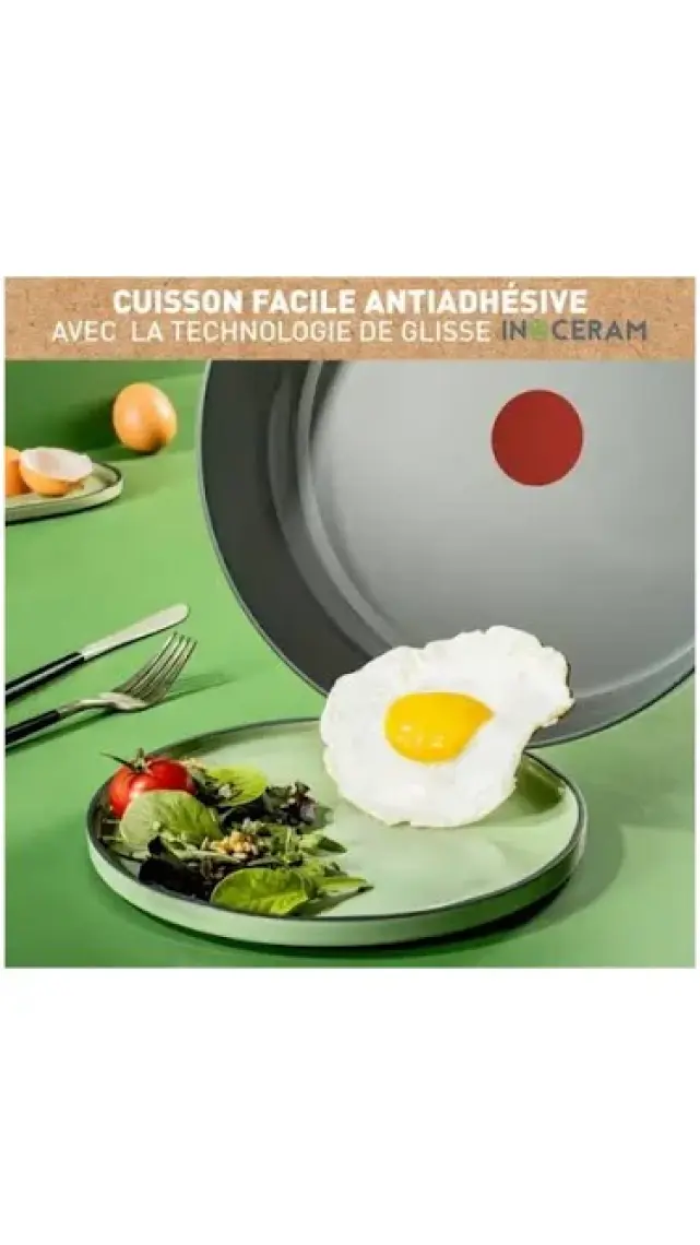Tefal C3670202 Titanium Elegance 20 cm Thermo-Spot Teknolojili Yapışmaz Tava Siyah - 2100101776