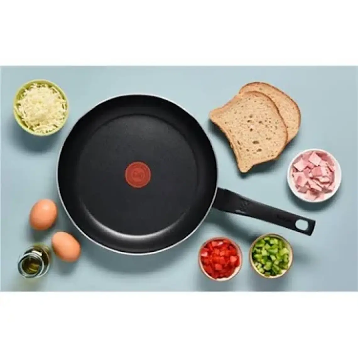 Tefal B55507 Titanyum 1X Extra Cook & Clean Tava 30 cm - 2100118958