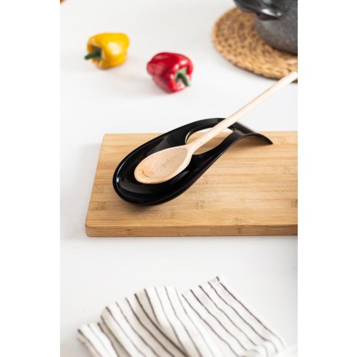 EW's Kitchenware Akrilik Siyah Tezgah Üstü Kirli Kaşıklık & Kepçe Altlığı