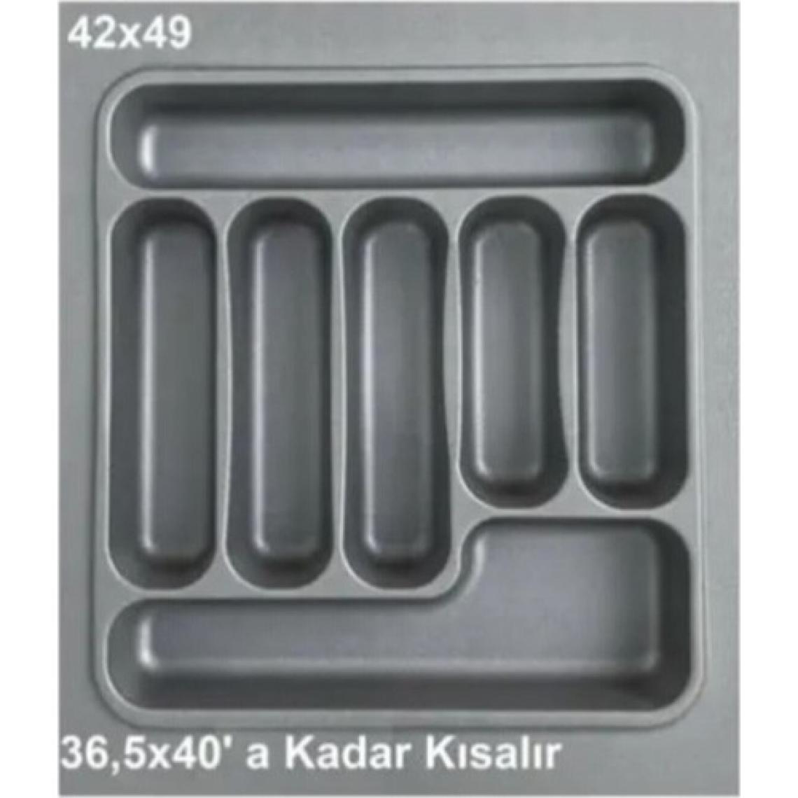 Gör Seç 42X49 Gri Çekmece Içi Kaşıklık Kepçelik Çekmece Düzenleyici
