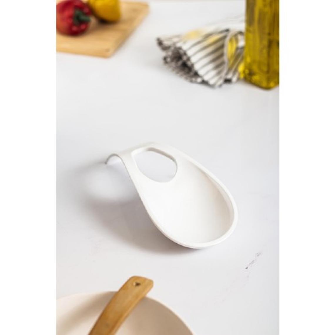 EW's Kitchenware Akrilik Beyaz Tezgah Üstü Kirli Kaşıklık & Kepçe Altlığı