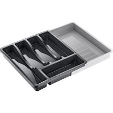 Box Up Uzayabilen, Kayar Kızaklı Raylı Sistem, Ayarlanabilir Pratik Çekmece İçi Kaşık ve Çekmece Düzenleyici Kaşıklık Organizer