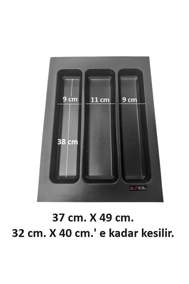 37x49 Mikro Kabartma Desenli Antrasit Kepçelik En 32 Boy 40 Cm'e kadar kesilebilir