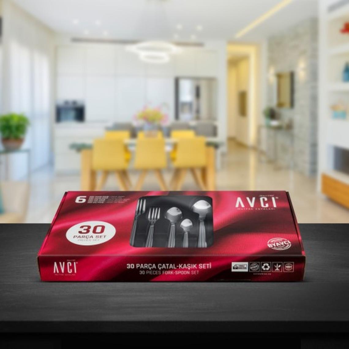 Avcı Yakamoz 30 Parça Çatal Kaşık Takımı