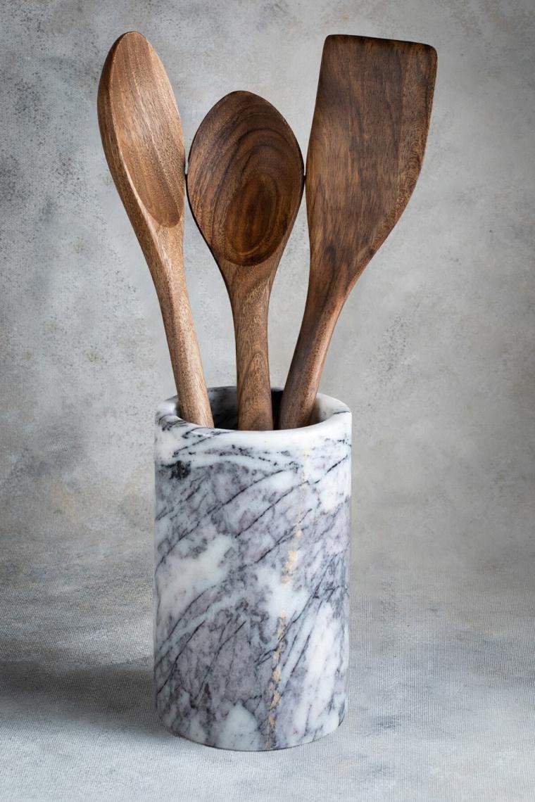 Ceviz Ağacı El Yapımı Tahta Kaşık Ve Spatula Seti 30 Cm.
