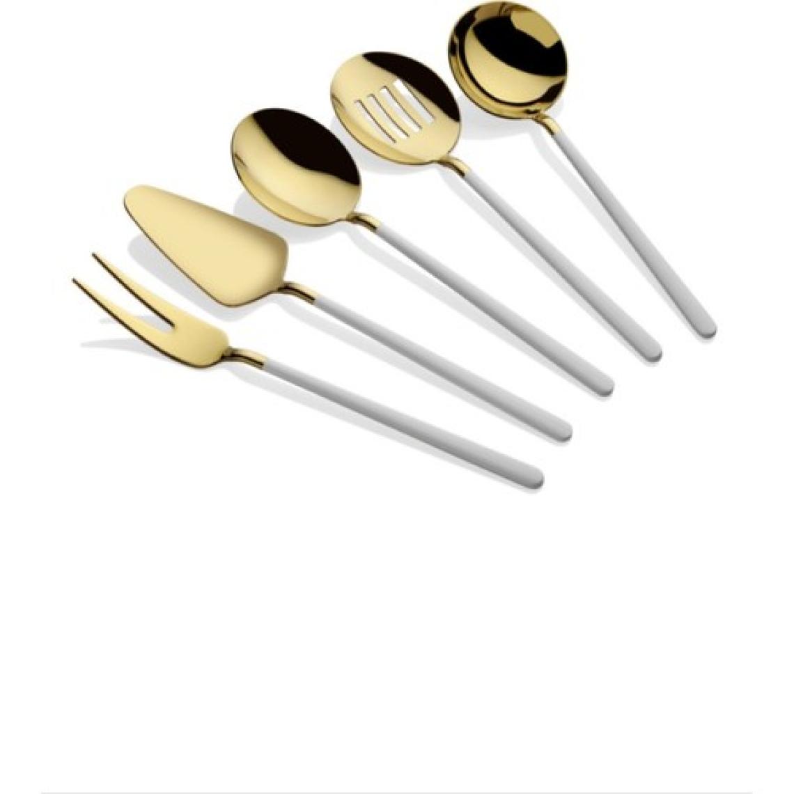 Brondoff B Brondoff Bahama Beyaz Gold 5 Parça Masa Sos Seti
