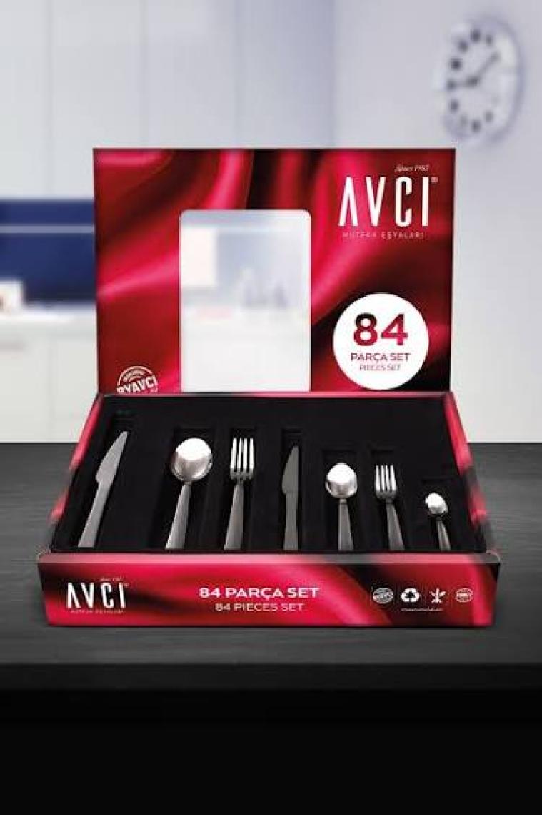 Avcı Istanbul 84 Parça Çatal Kaşık Bıçak Takımı