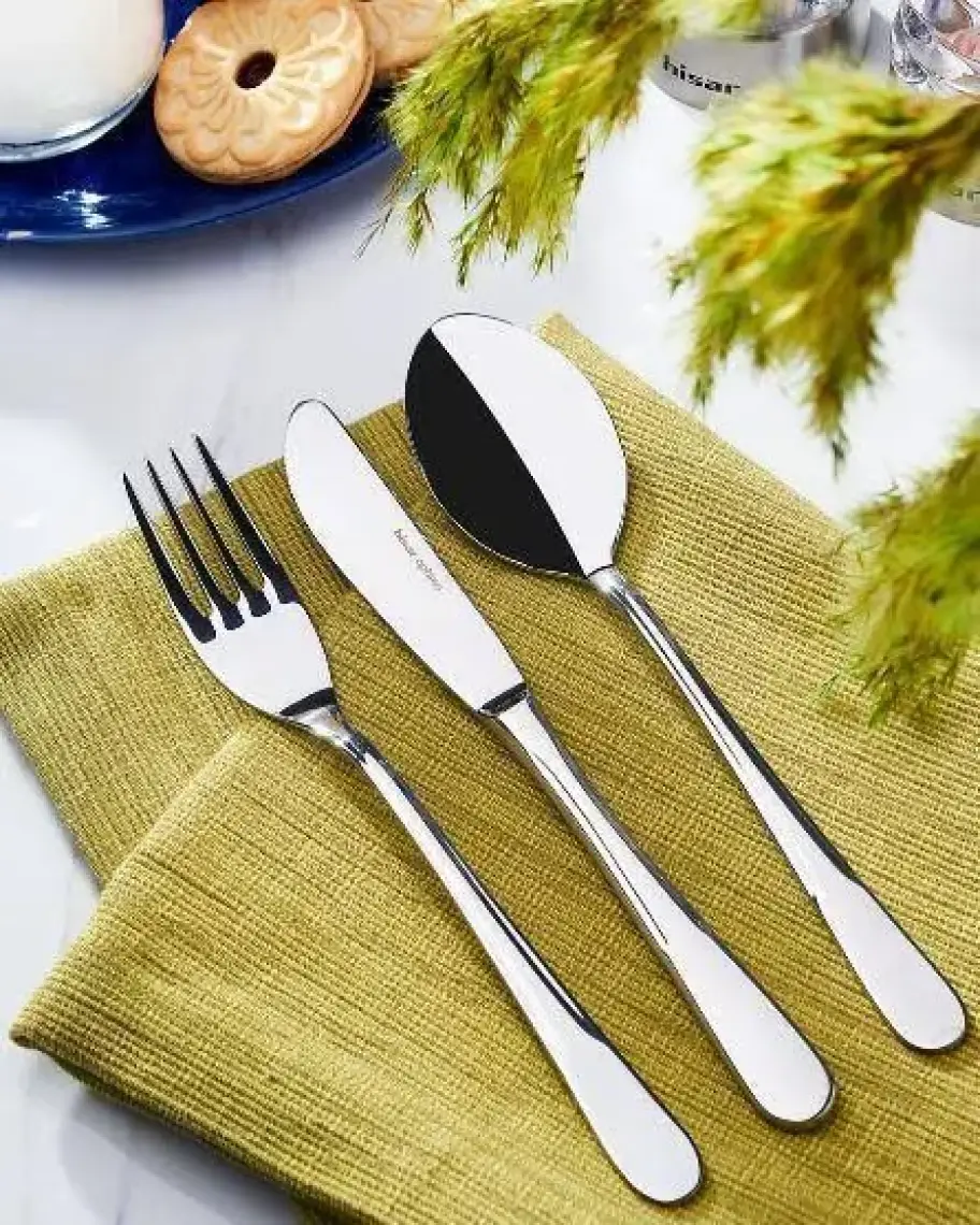 Hisar Akdeniz 84 Parça Çatal Kaşık Bıçak Takımı - Parlak