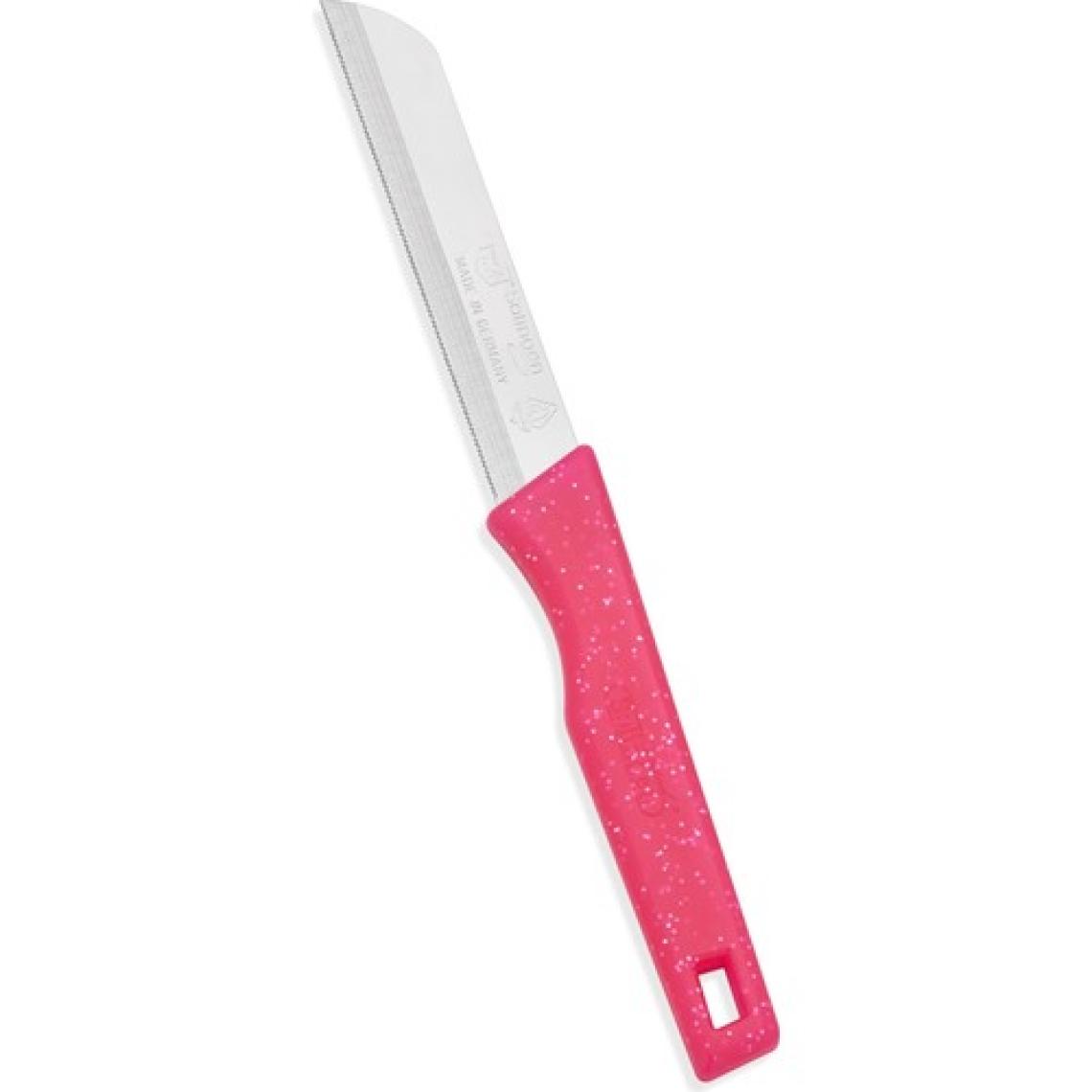 Onon Solingen Tırtıklı Meyve Bıçağı Askılı 6'lı - Pembe