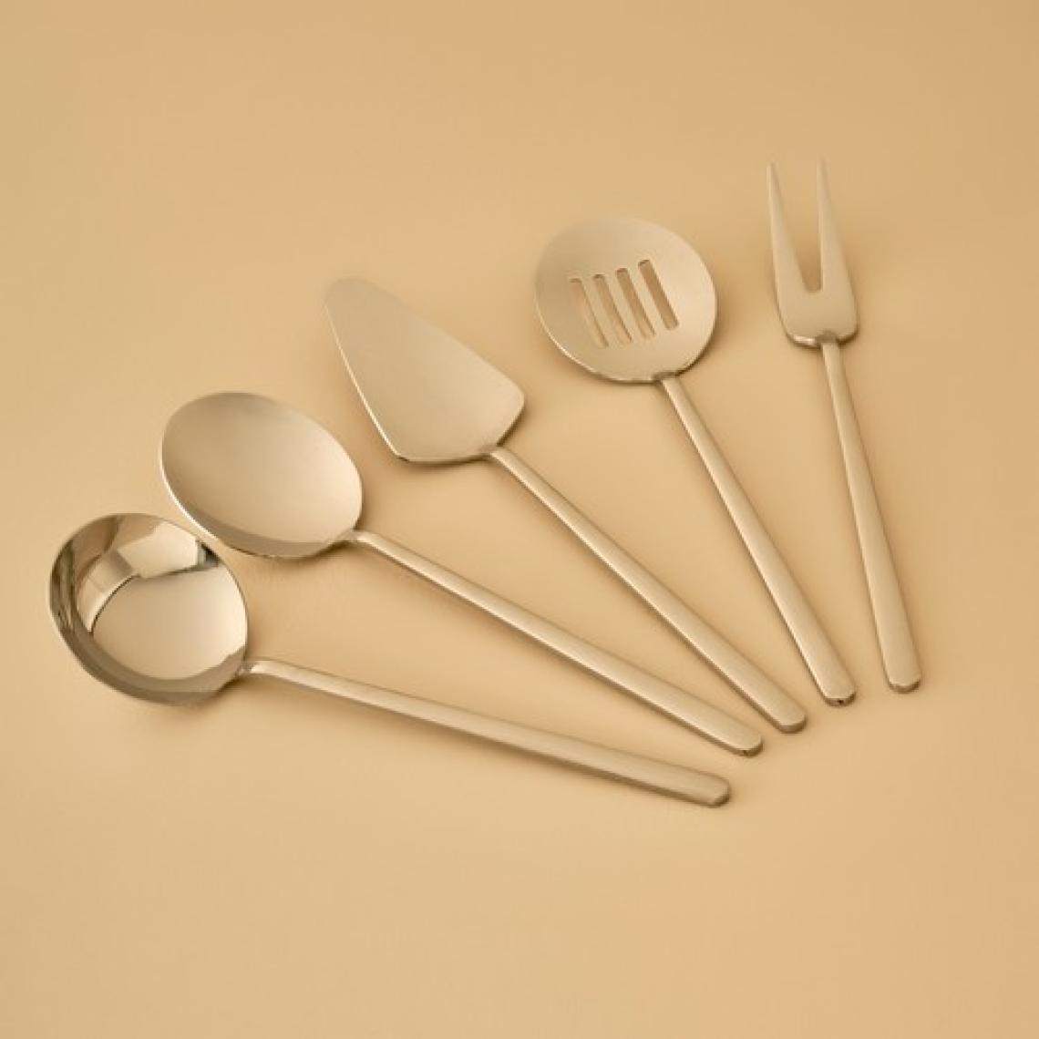 Siena 5 Parça Servis Seti Silver