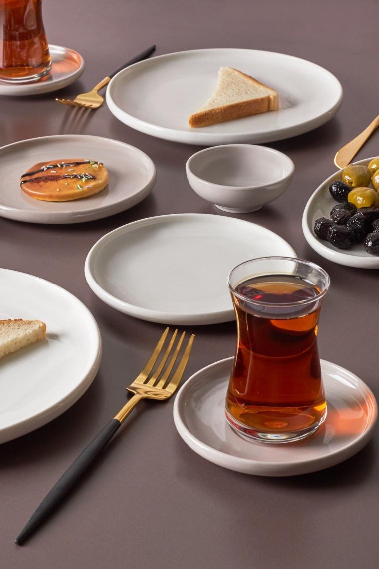 Karaca Cordelia Grey 26 Parça 6 Kişilik Kahvaltı Takımı