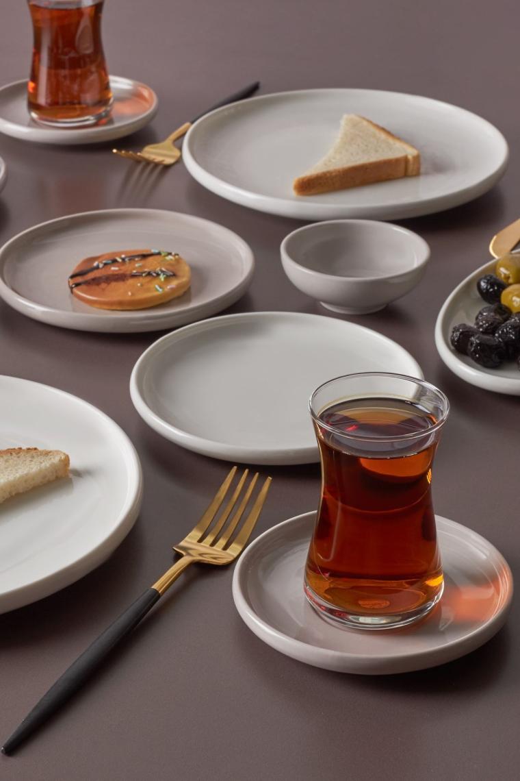 Karaca Cordelia Grey 26 Parça 6 Kişilik Kahvaltı Takımı