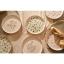 Kevin Seramik Hand Made Berthe Çiçekli 6 Parça  Özel Tasarım Pasta Takımı
