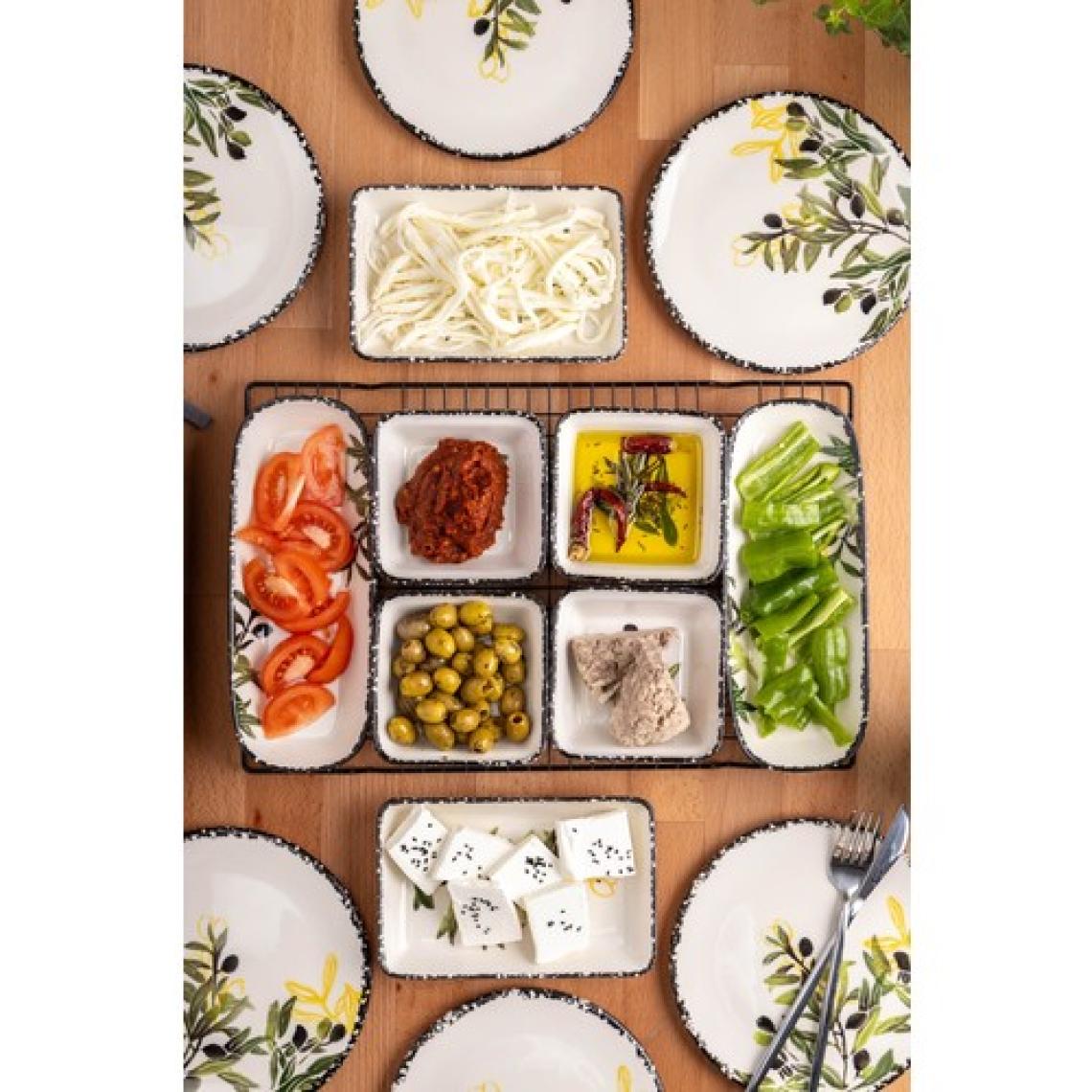 FH finehome Olive 14 Parça 6 Kişilik Kahvaltı Takımı
