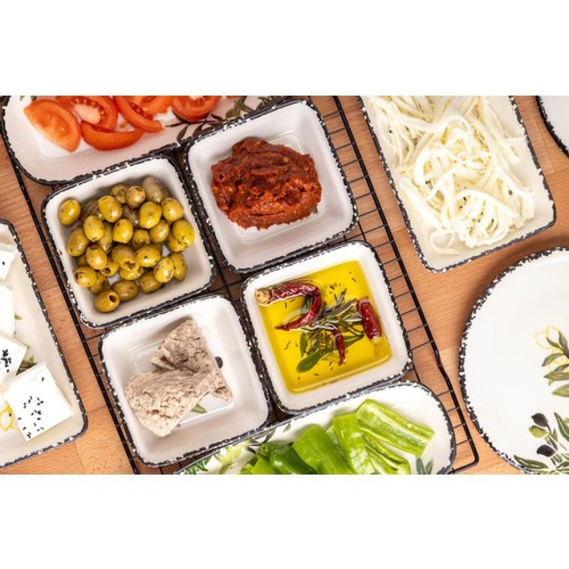 FH finehome Olive 14 Parça 6 Kişilik Kahvaltı Takımı