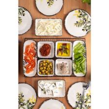 FH finehome Olive 14 Parça 6 Kişilik Kahvaltı Takımı