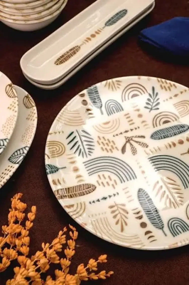 Heda Porselen Başak 6 Kişilik 16 Parça Porselen Kahvaltı Takımı