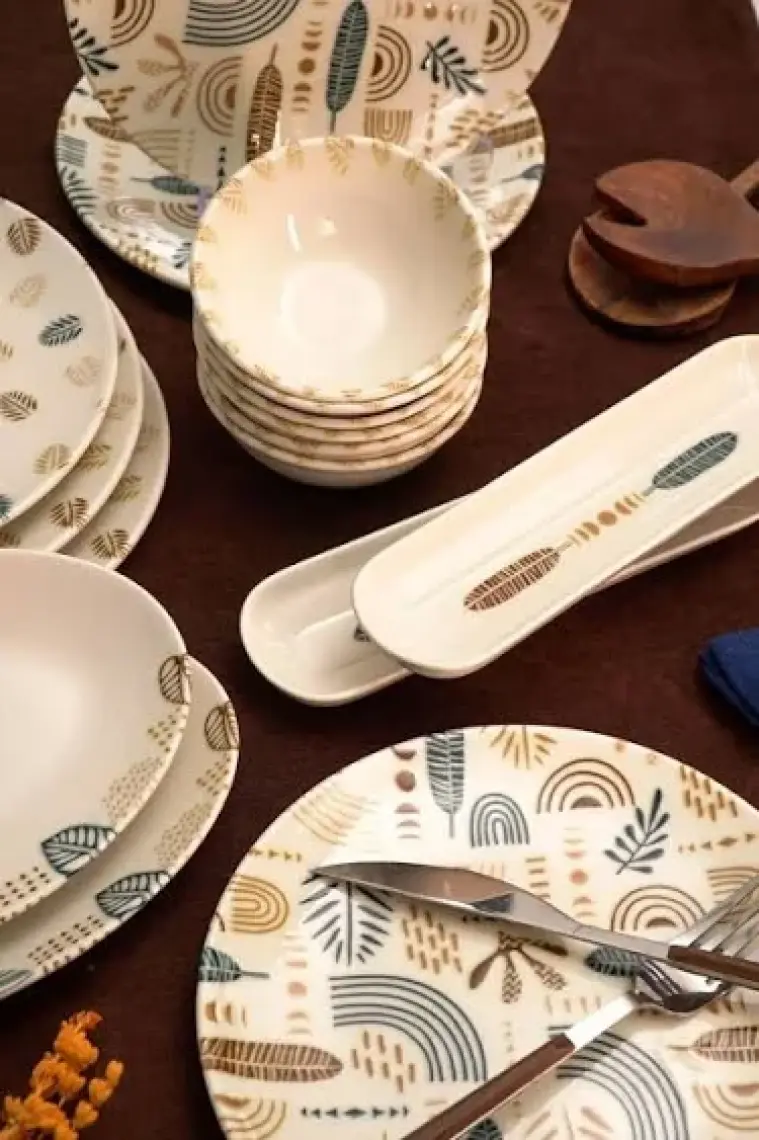 Heda Porselen Başak 6 Kişilik 16 Parça Porselen Kahvaltı Takımı