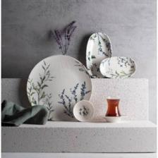 Chichi Lavender Pino Bone Porselen 26 Parça Kahvaltı Seti
