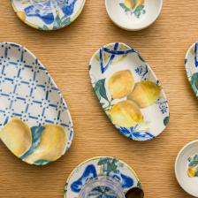 Chichi Home LemonGrove 26  Parça 6 Kişilik Çay Bardaklı Porselen Kahvaltı Seti