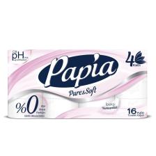 Papia Pure &amp; Soft 4 Katlı 16'lı Tuvalet Kağıdı