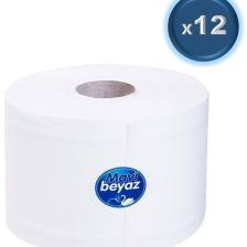 Mini Jumbo Tuvalet Kağıdı 12 Li Pk (4KG) Çek-sil Içten Çekmeli Tuvalet Kağıdı (ÜK-141002)