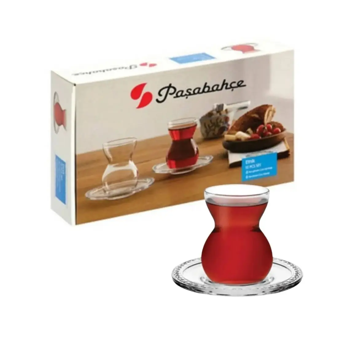 Paşabahçe 12 Parça Etnik Çay Takımı