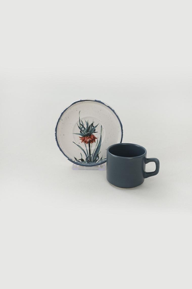 Stackable Çay Takımı Anadolu Çiçekleri 12 Parça 6 Kişilik