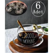 Arow Good Morning Cam Çay Seti 200 ml 2956
