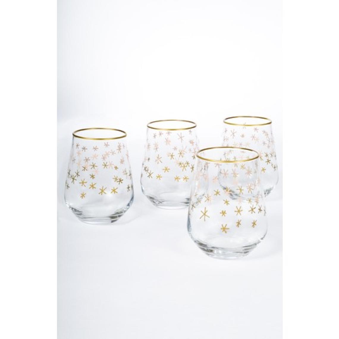 Rakle Yılbaşı - Winter Sky 4'lü Su Bardağı Seti  425 cc