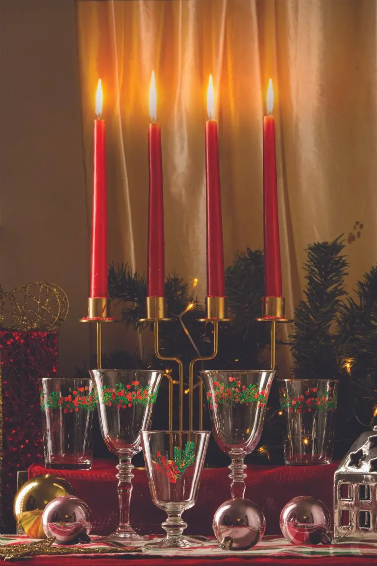 Rakle Yılbaşı - Winter Kiss 4'lü Su Bardağı Seti 290 cc