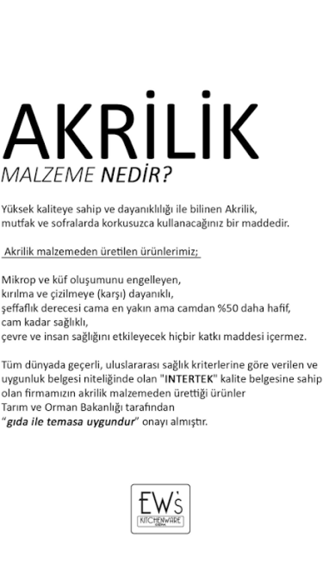 Depa Akrilik Pembe Uzun Bardak