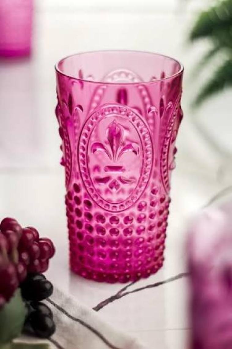 Depa Akrilik Pembe Uzun Bardak