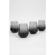 Rakle New Iconic 4'lü Su Bardağı Seti Füme 425 cc