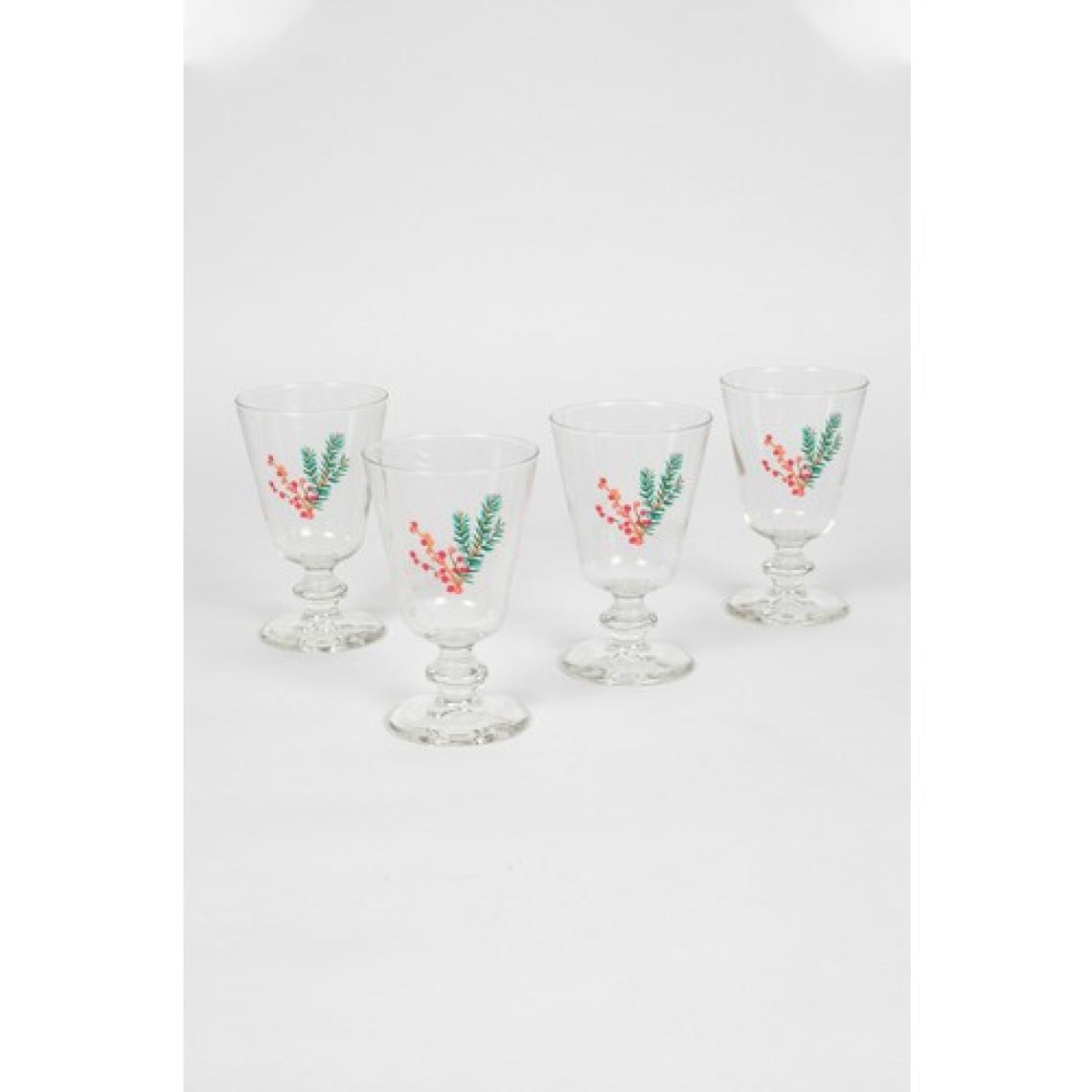 Rakle Yılbaşı - Winter Kiss 4'lü Ayaklı Su Bardağı Seti 220 cc