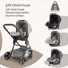 Trendone Travel Sistem Bebek Arabası Siyah