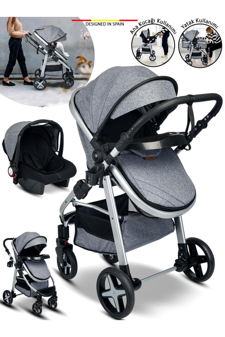 950 Tayla 6 In 1 Mama Tablalı Çift Yönlü Travel Sistem Bebek Arabası