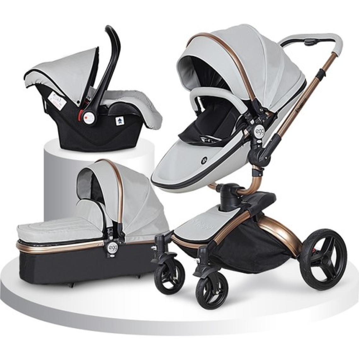 Huggy Egg 6 In 1 Travel Sistem Bebek Arabası Siyah