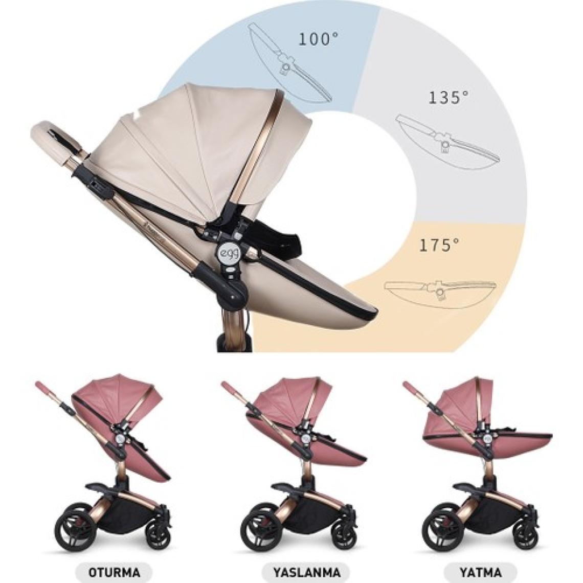Huggy Egg 6 In 1 Travel Sistem Bebek Arabası Siyah