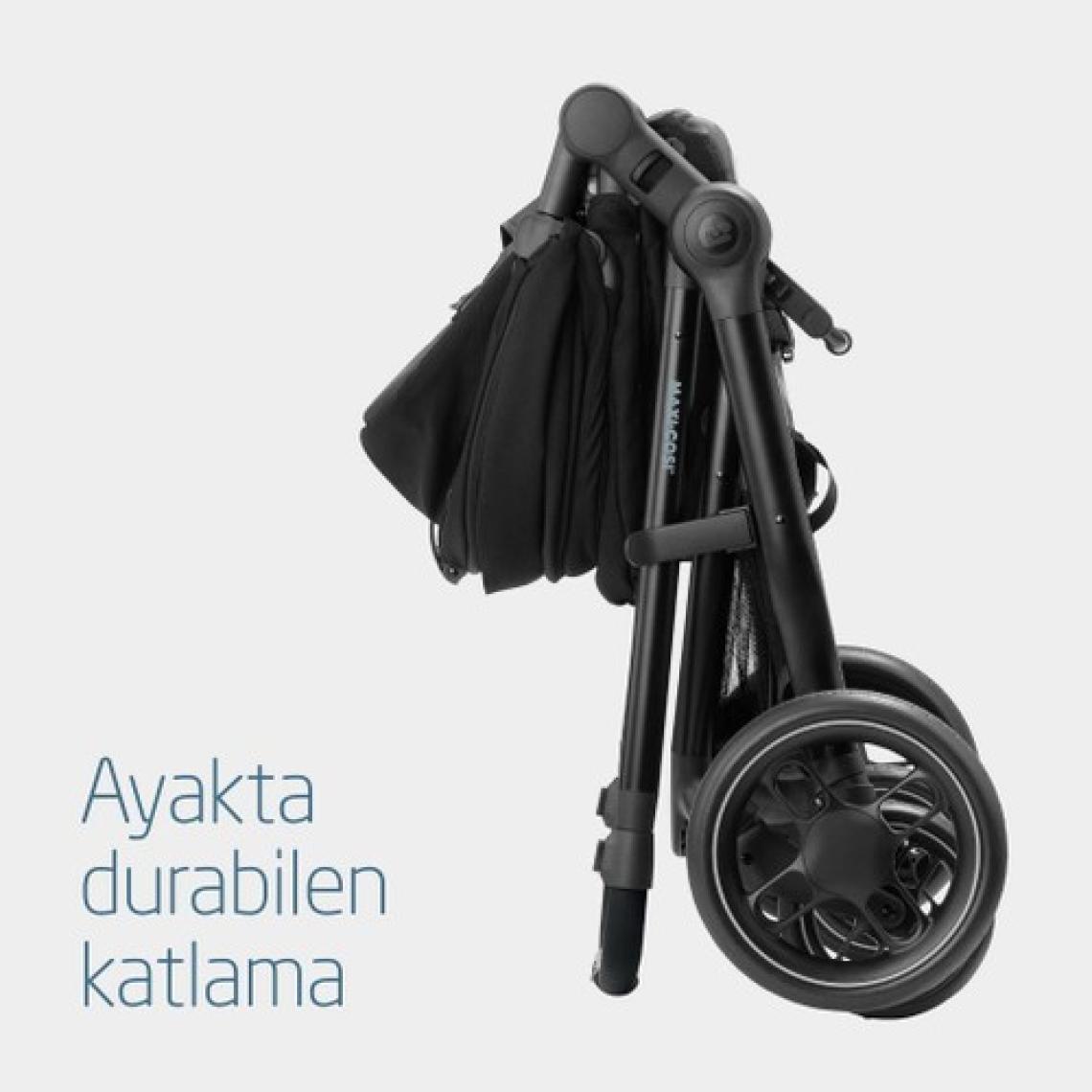 Maxi-Cosi Zelia3 2 in 1 Portbebeli Bebek Arabası Essential Black