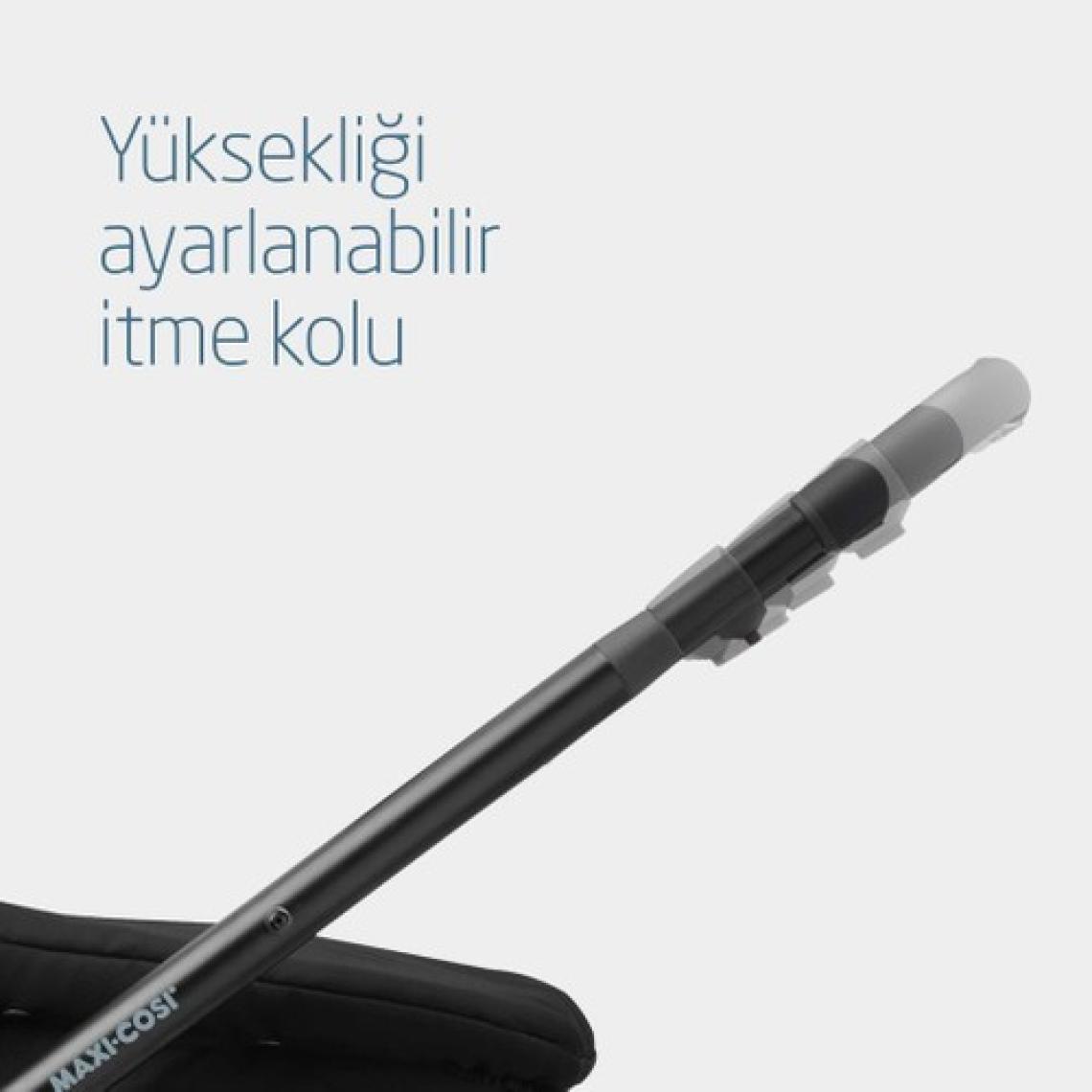 Maxi-Cosi Zelia3 2 in 1 Portbebeli Bebek Arabası Essential Black