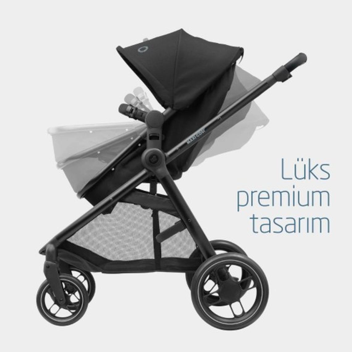 Maxi-Cosi Zelia3 2 in 1 Portbebeli Bebek Arabası Essential Black
