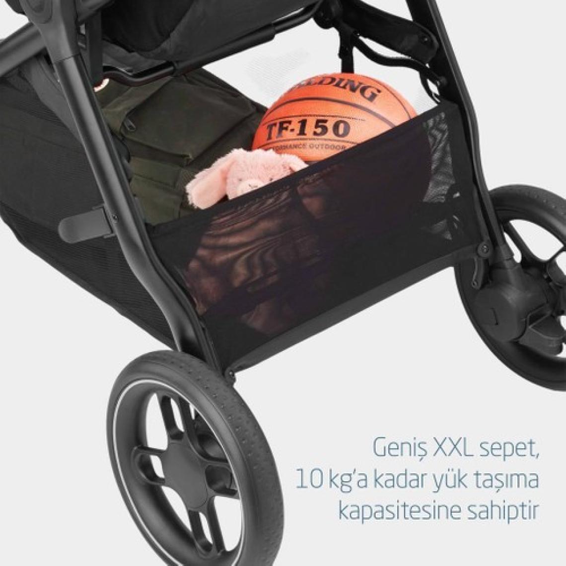 Maxi-Cosi Zelia3 2 in 1 Portbebeli Bebek Arabası Essential Black