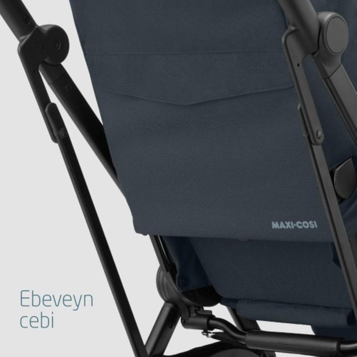 Maxi-Cosi Leona2-Cabriofix Tek Elle Katlanabilen Ultra Kompakt Çift Yönlü Seyahat Sistem Bebek Arabası Essential Graphite