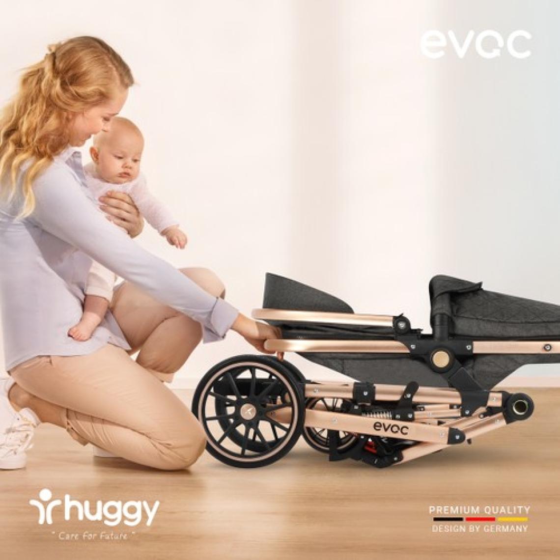 Huggy Evoc 5 in 1 Travel Bebek Arabası Antrasit