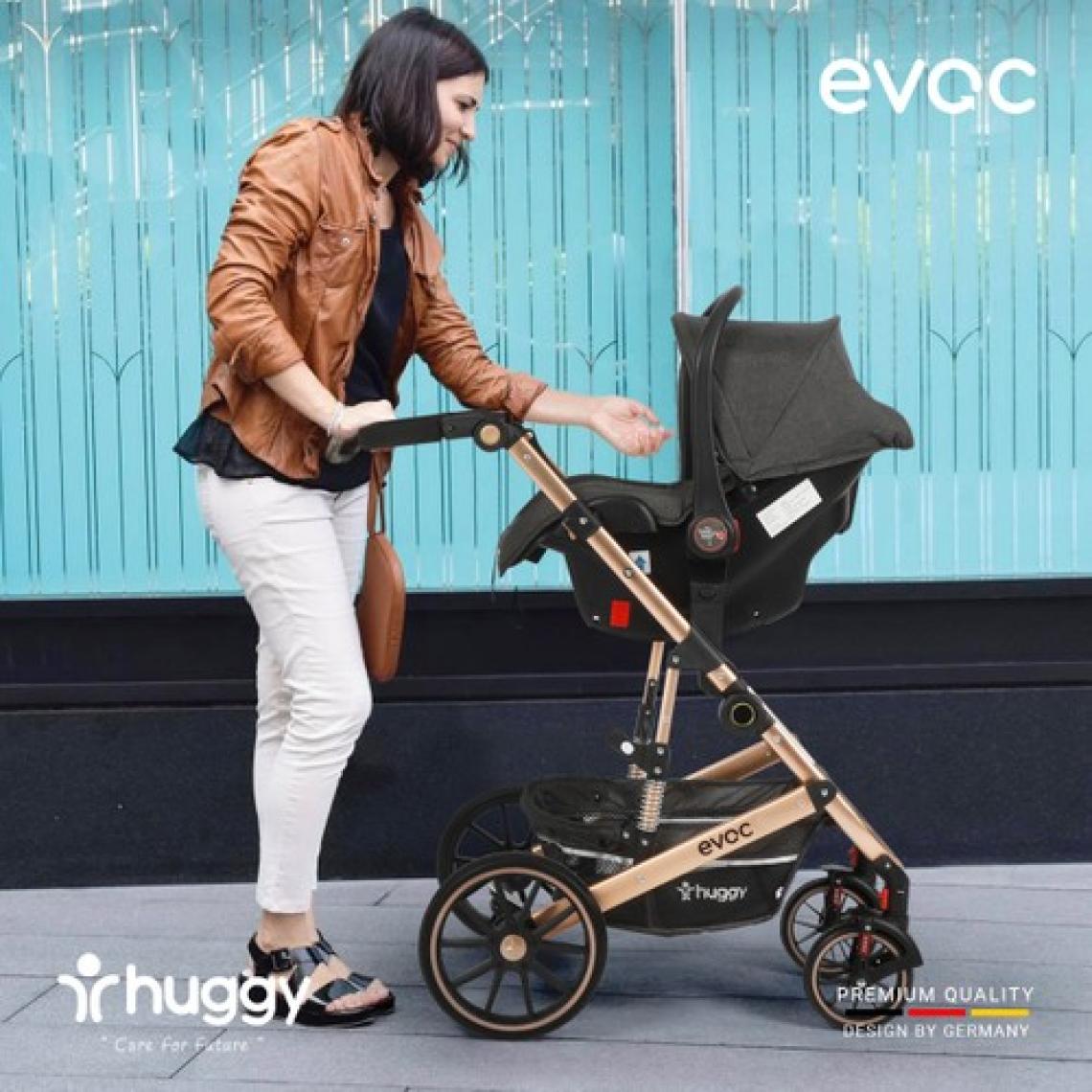 Huggy Evoc 5 in 1 Travel Bebek Arabası Antrasit