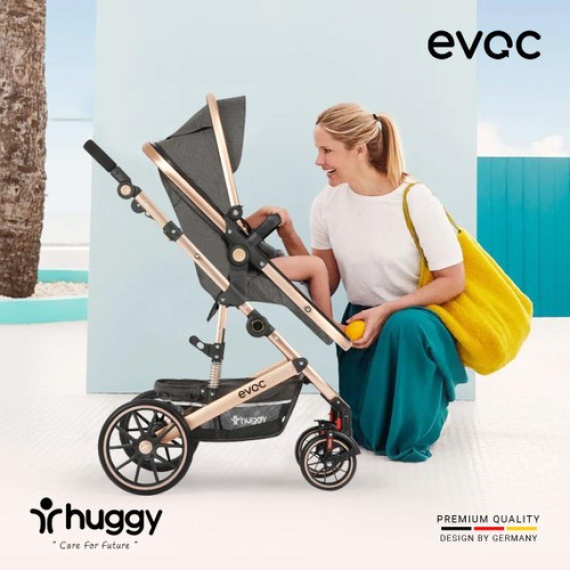Huggy Evoc 5 in 1 Travel Bebek Arabası Antrasit